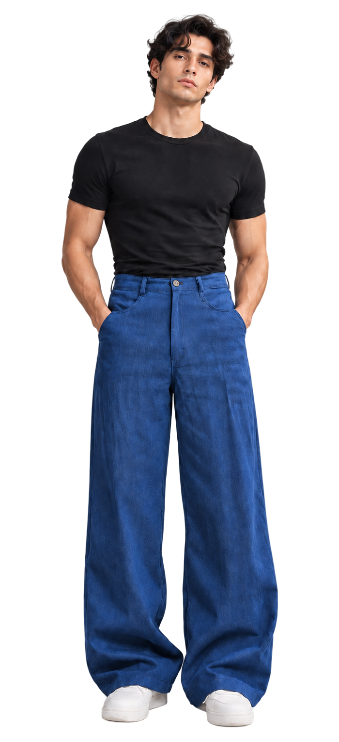 Classic Indigo Drape Jeans